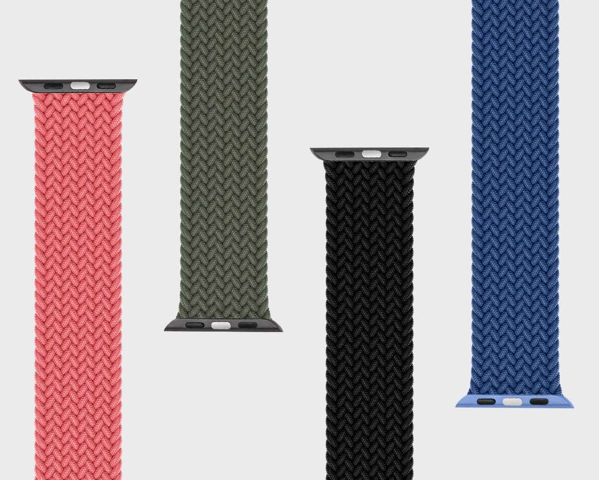 Tangerine Braided Solo Loop Apple Watch Band