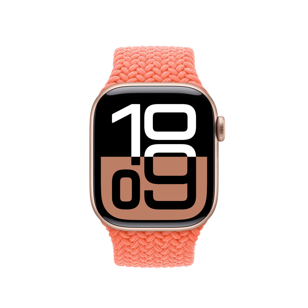 Tangerine Braided Solo Loop Apple Watch Band