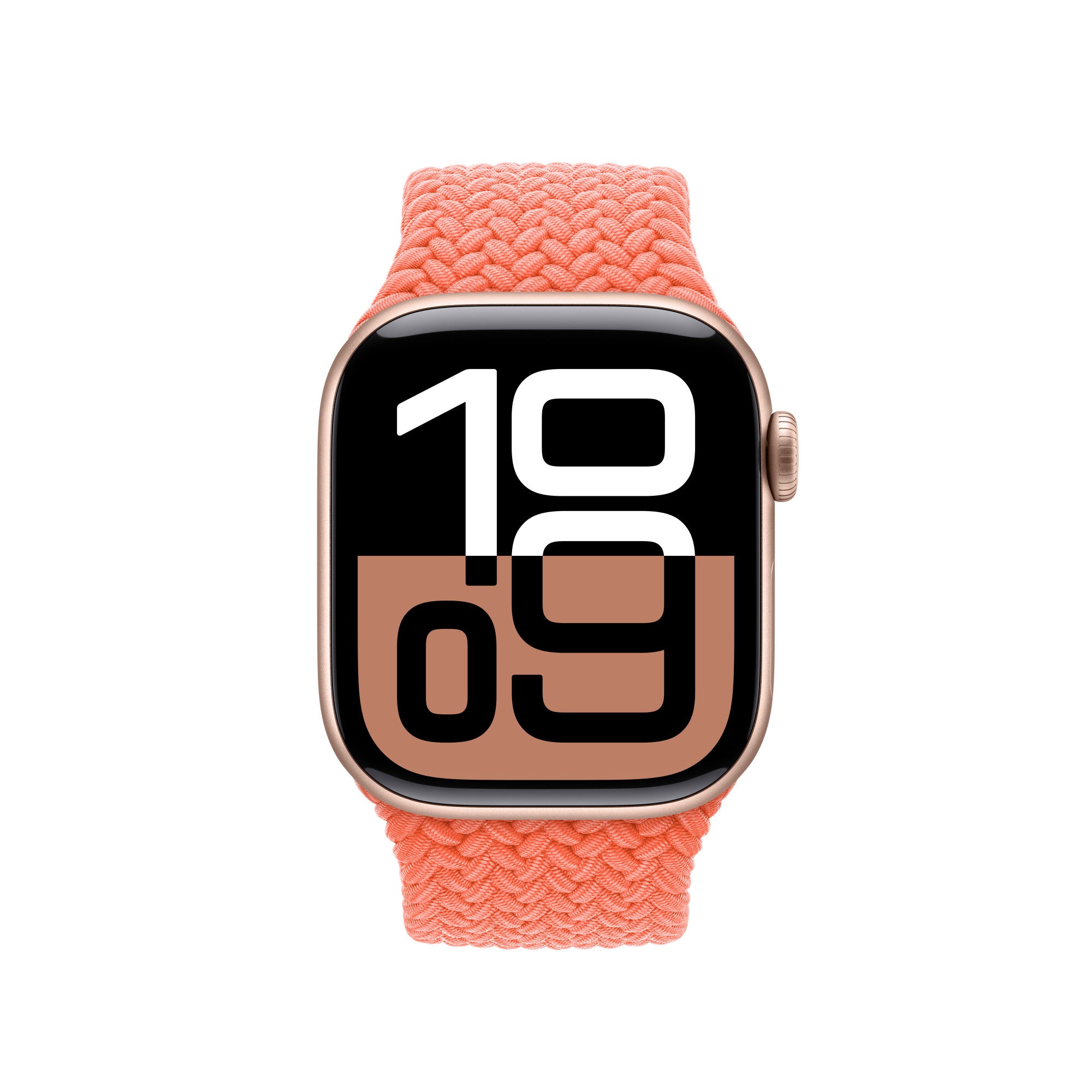 Tangerine Braided Solo Loop Apple Watch Band
