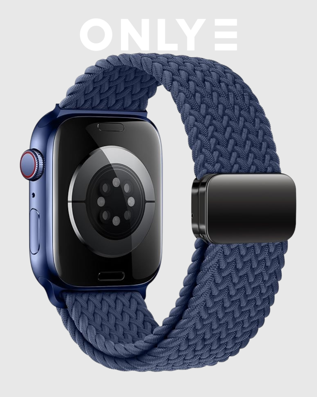 Denim Blue Braided Solo Loop Apple Watch Band