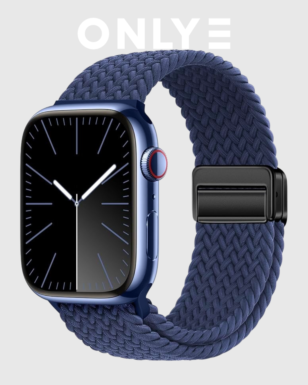 Denim Blue Braided Solo Loop Apple Watch Band
