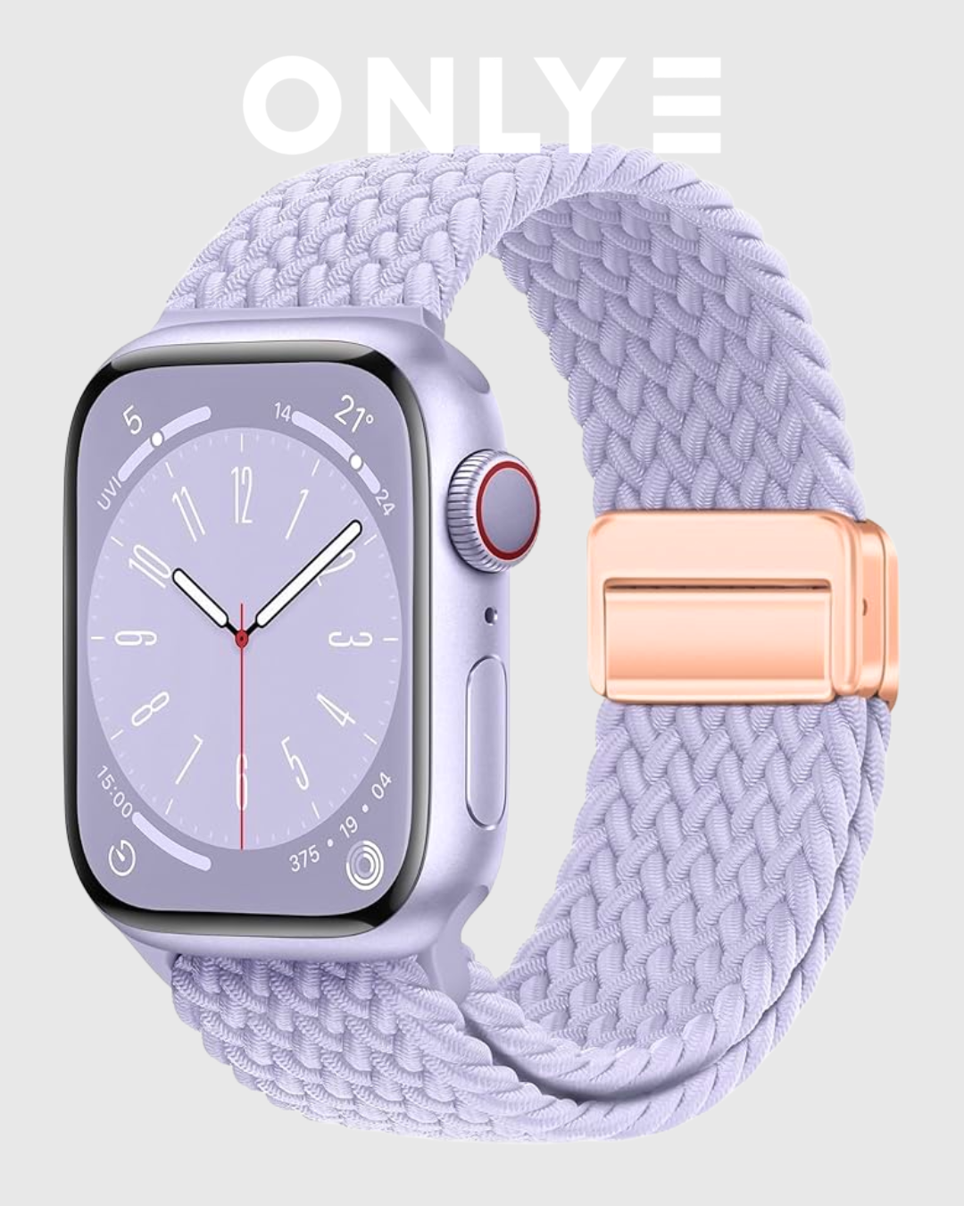 Purple Fog Braided Solo Loop Apple Watch Band