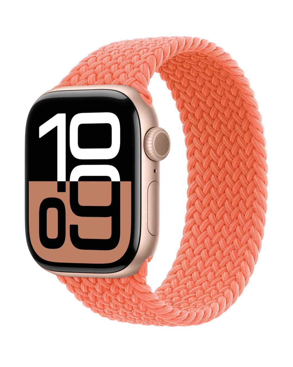 Tangerine Braided Solo Loop Apple Watch Band