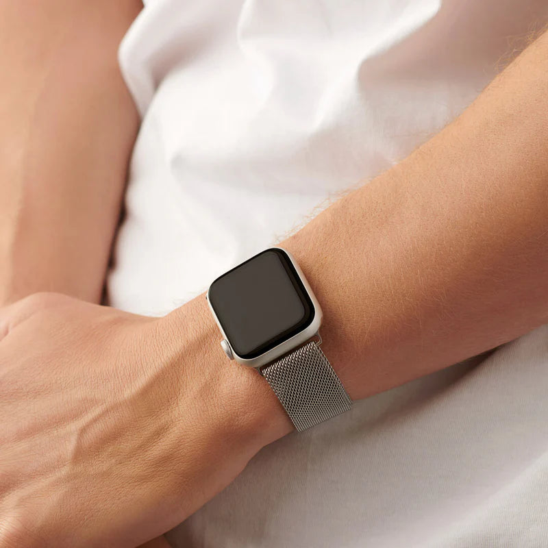 Silver | Steel Milanese Loop Apple Watch Band
