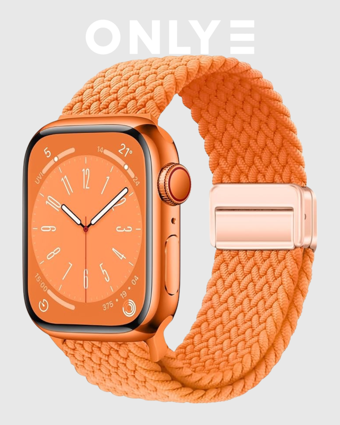 Orange Braided Solo Loop Apple Watch Band