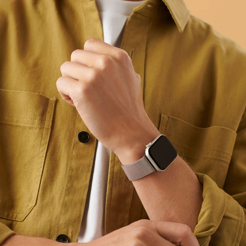Silver | Steel Milanese Loop Apple Watch Band