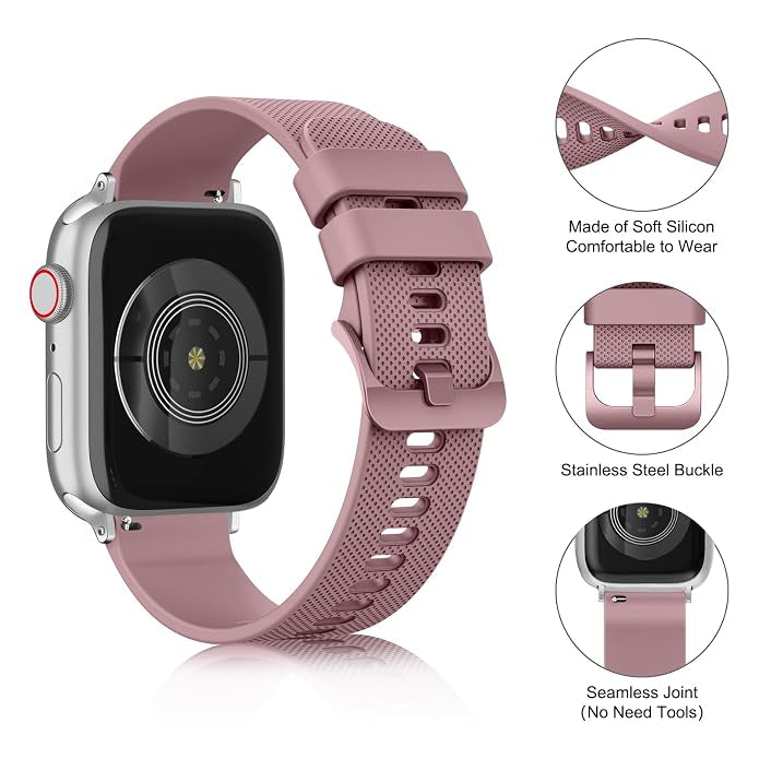 Smoky Purple Soft Silicone Strap Apple Watch Band