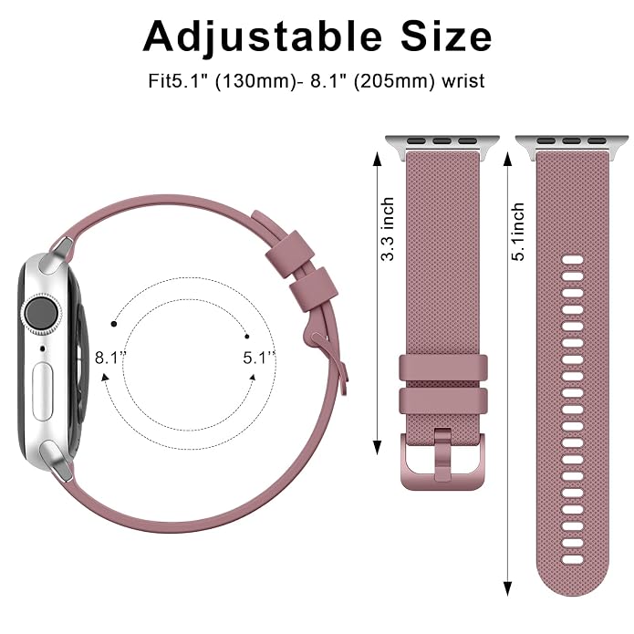 Smoky Purple Soft Silicone Strap Apple Watch Band