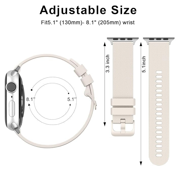 Starlight Soft Silicone Strap Apple Watch Band