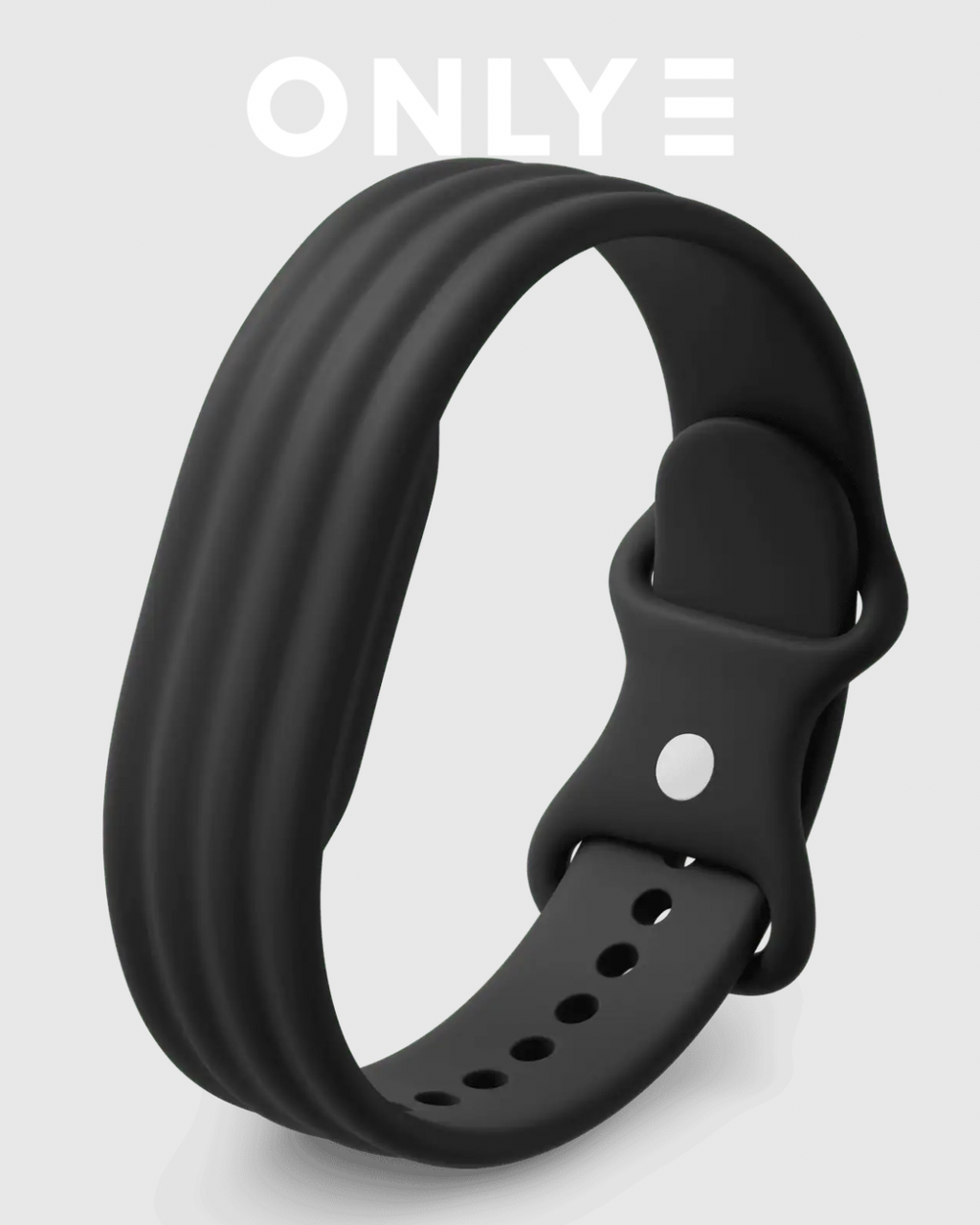 Obsidian Google Fitbit Air Active Silicone Band