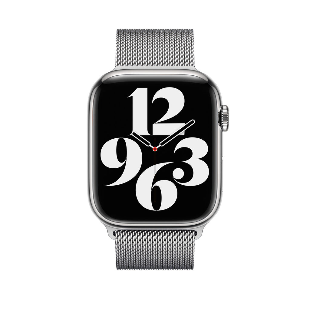 Silver Milanese Loop Apple Watch Band